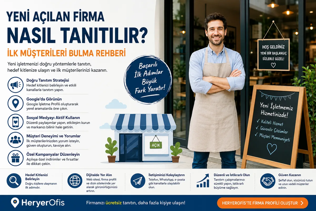 Yeni Açılan Firma Nasıl Tanıtılır? İlk Müşterileri Bulma Rehberi