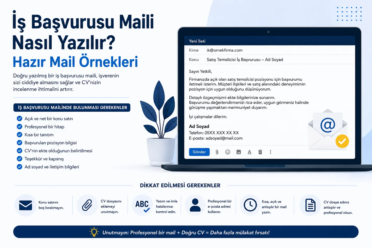 İş Başvurusu Maili Nasıl Yazılır? Hazır Mail Örnekleri