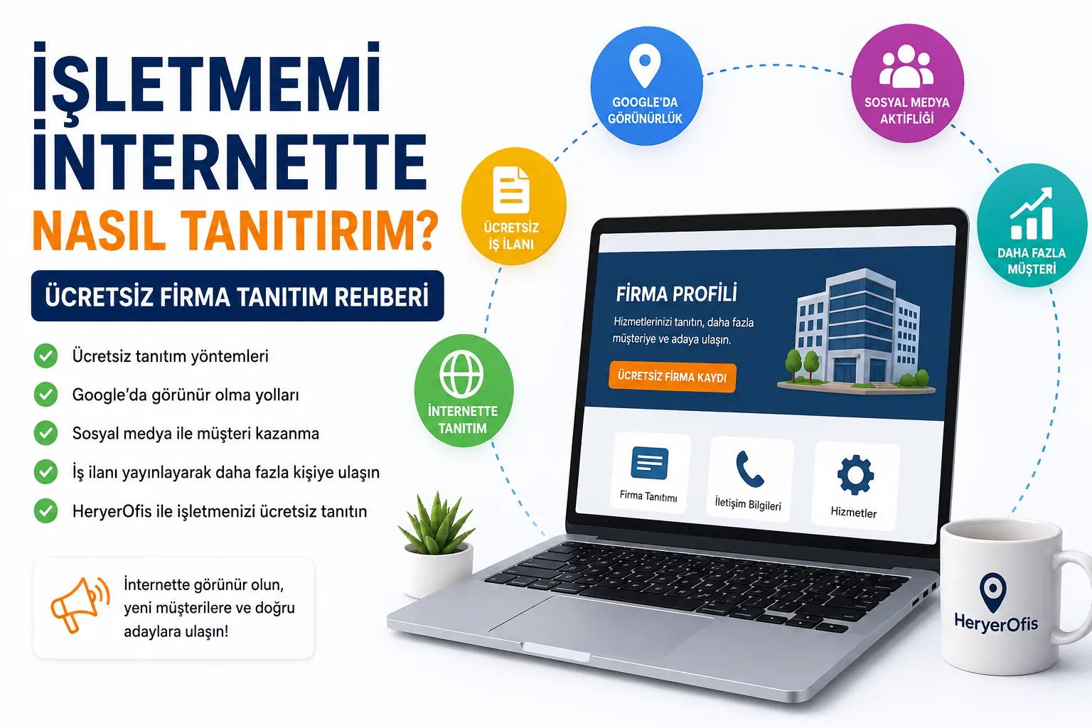 İşletmemi İnternette Nasıl Tanıtırım? Ücretsiz Firma Tanıtımı 2026