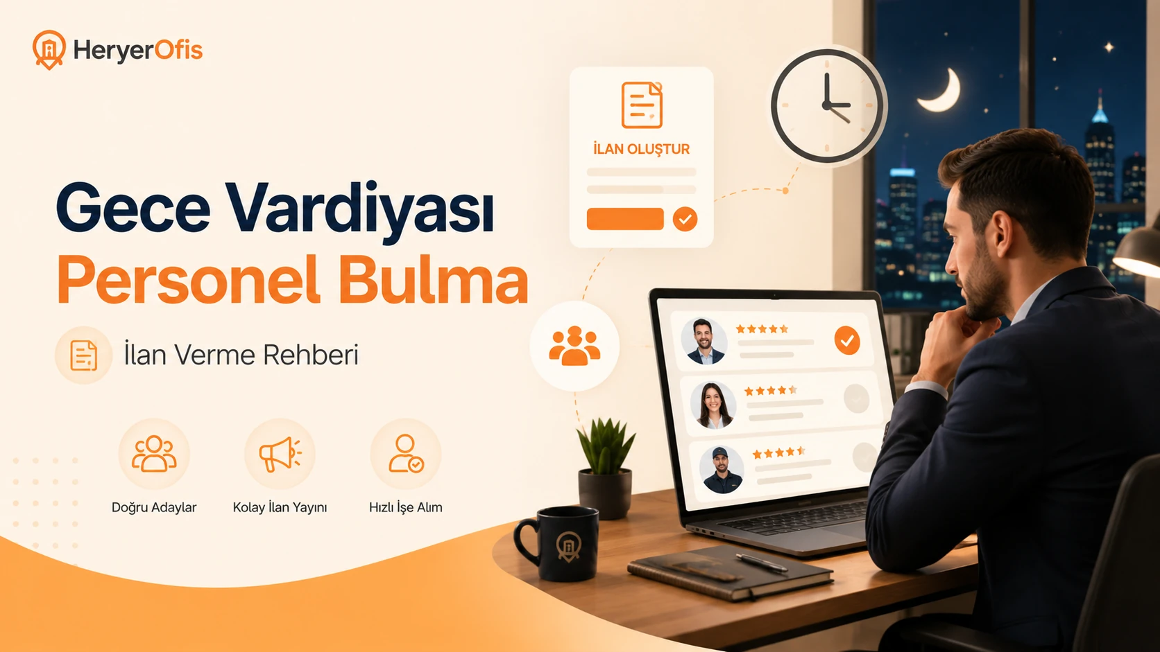 Gece Vardiyası İçin Personel Nasıl Bulunur? Ücretsiz İlan Ver