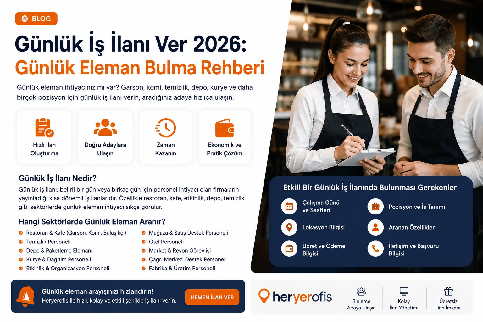 Günlük İş İlanı Ver 2026: Günlük Eleman Bulma
