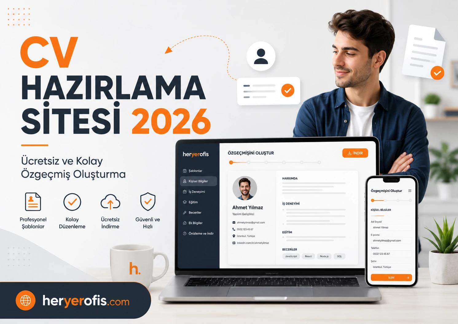 CV Hazırlama Sitesi 2026: Ücretsiz ve Kolay Özgeçmiş Oluşturma