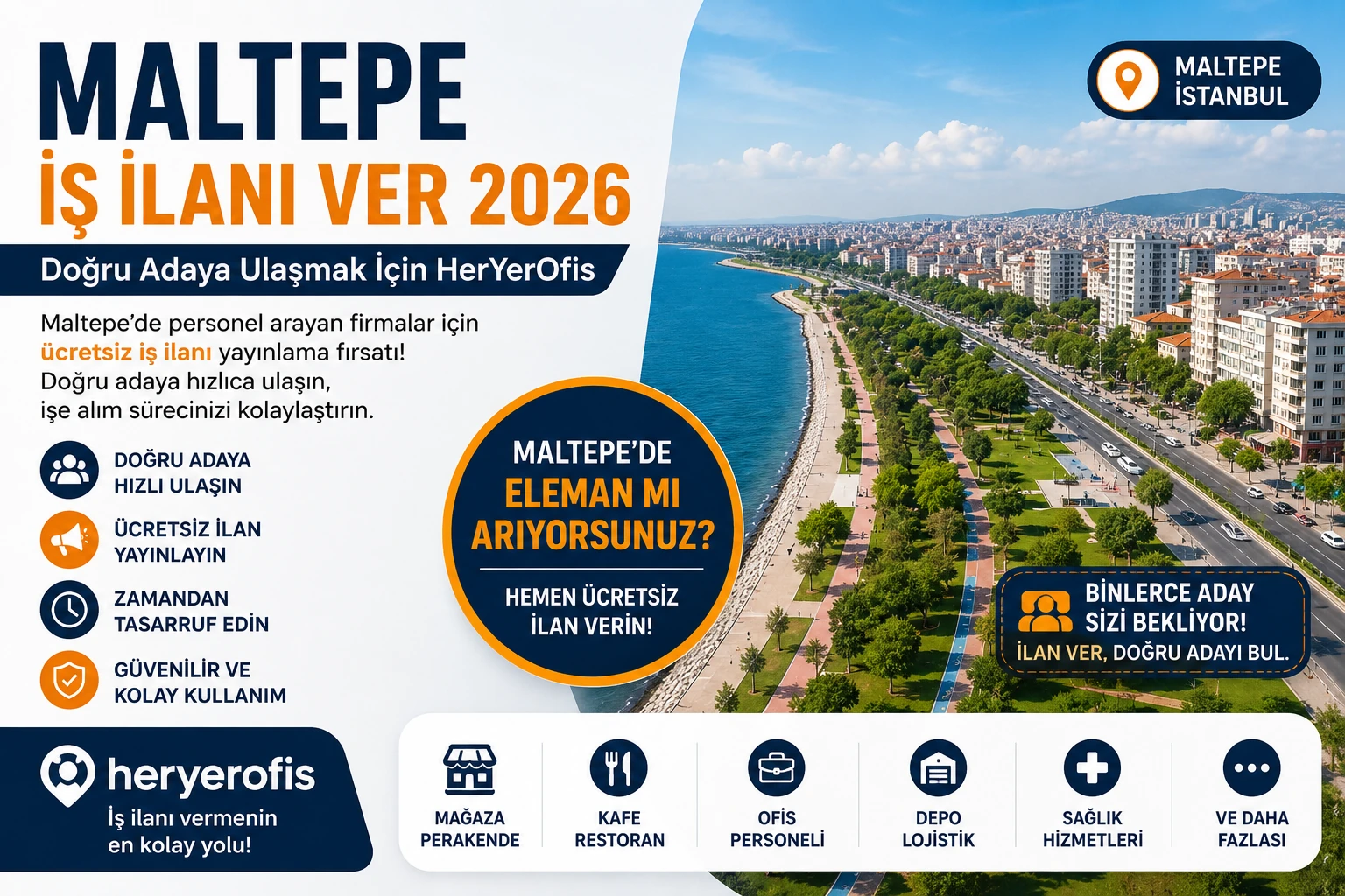 Maltepe İş İlanı Ver 2026: Doğru Adaya Ulaşmak İçin HerYerOfis