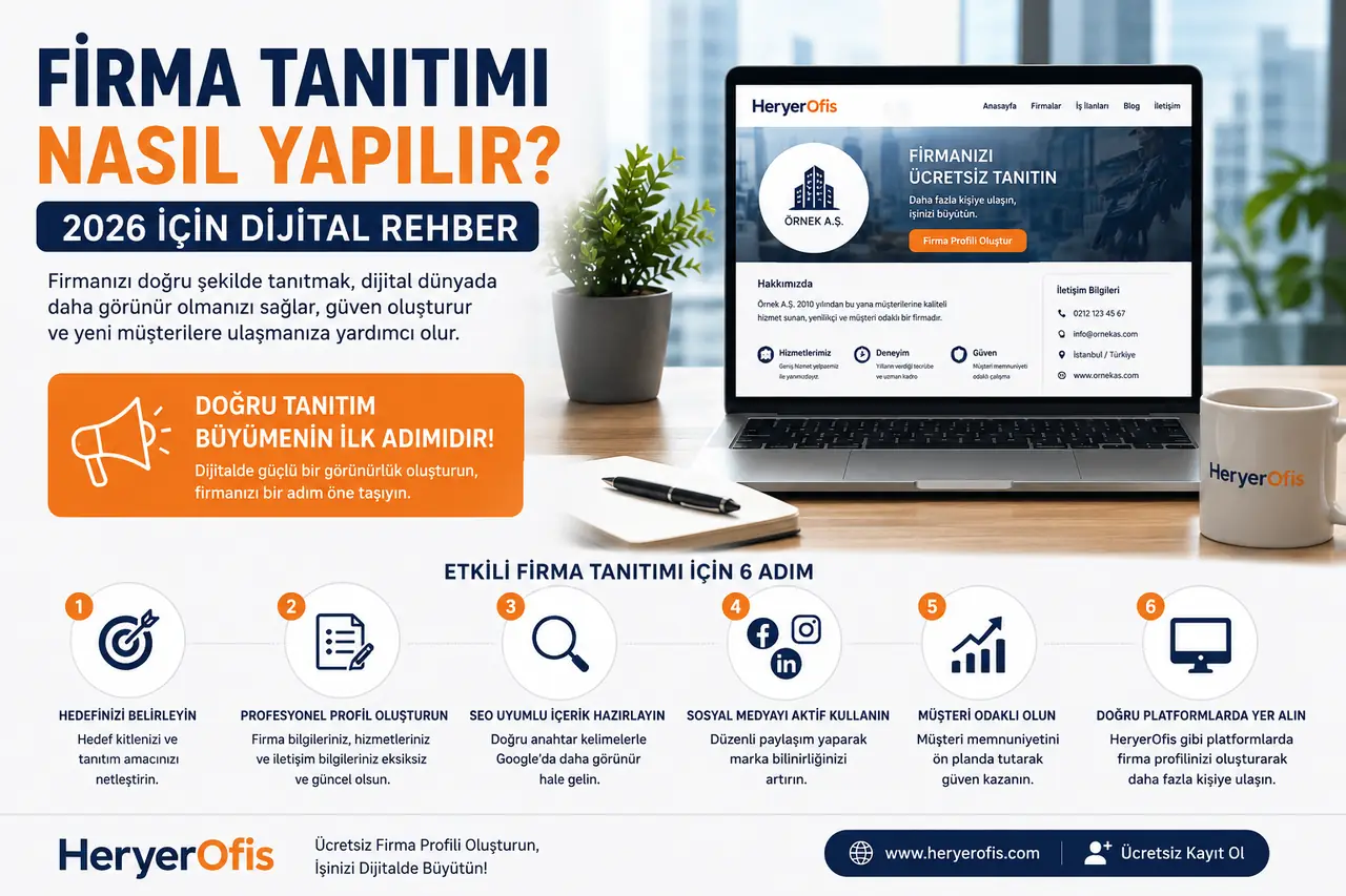 Firma Tanıtımı Nasıl Yapılır 2026? 