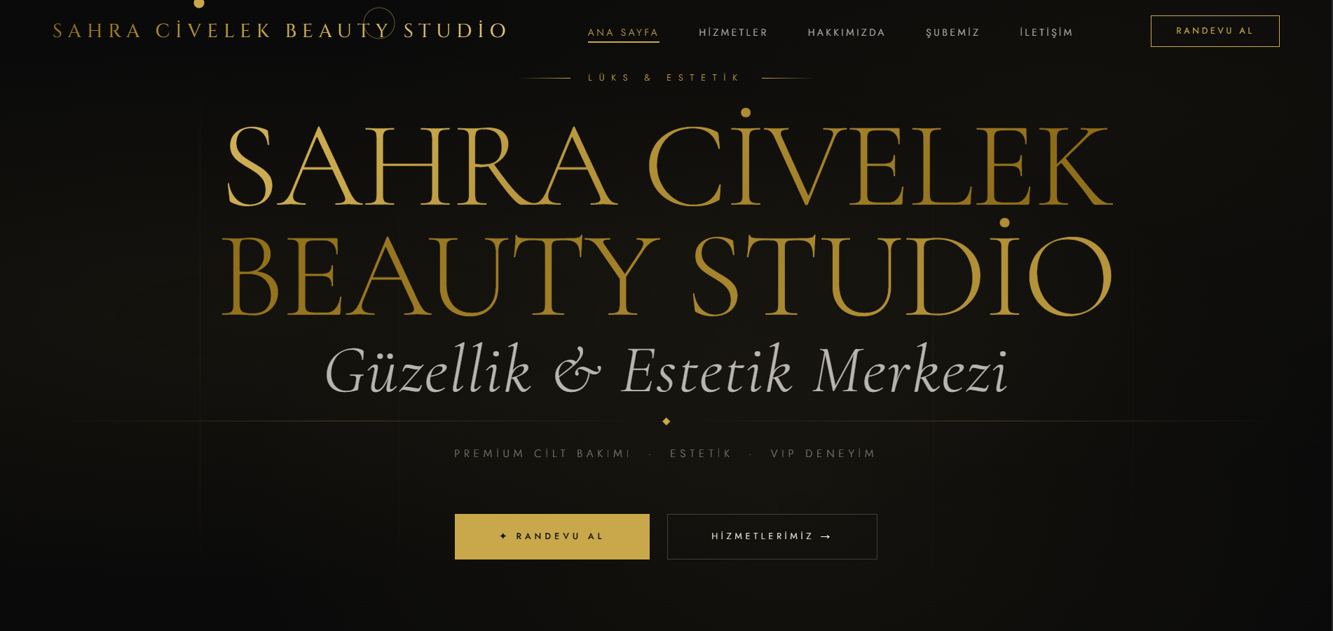Güzellik Merkezi Web Sitesi